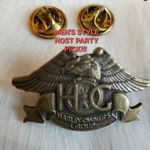 HP🥳! HARLEY DAVIDSON 1983 Owner's Group Pin EUC